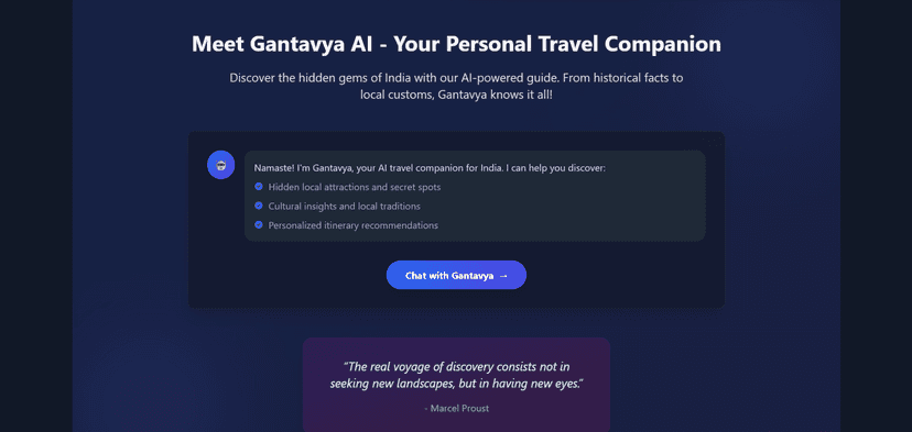 Gantavya AI Introduction